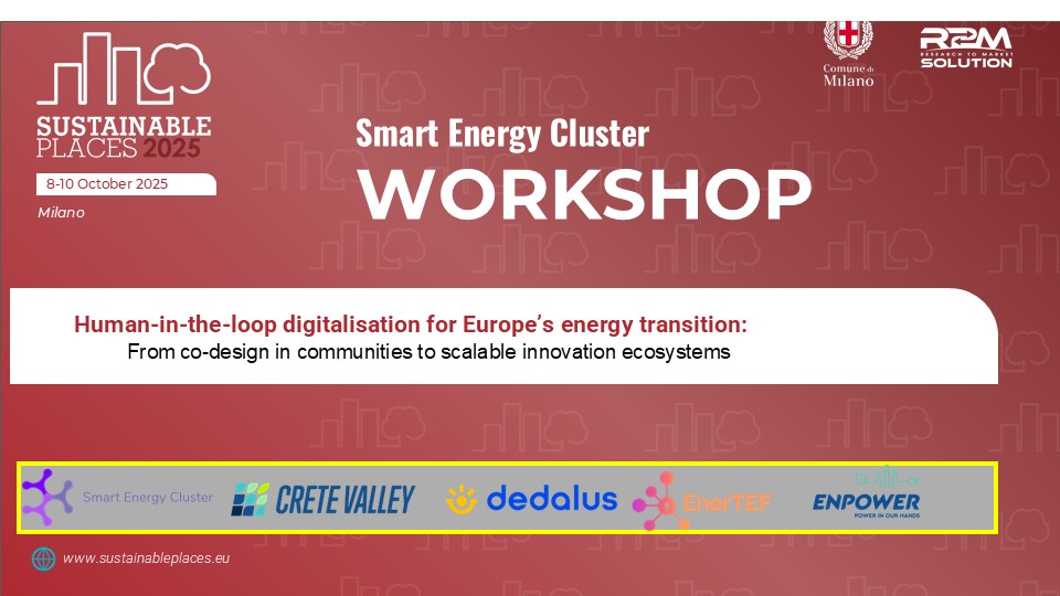 Smart Energy Cluster at Sustainable Places 2025! banner