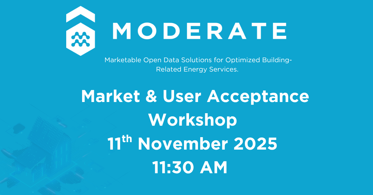  MODERATE 1st Market & User Acceptance Workshop Event banner