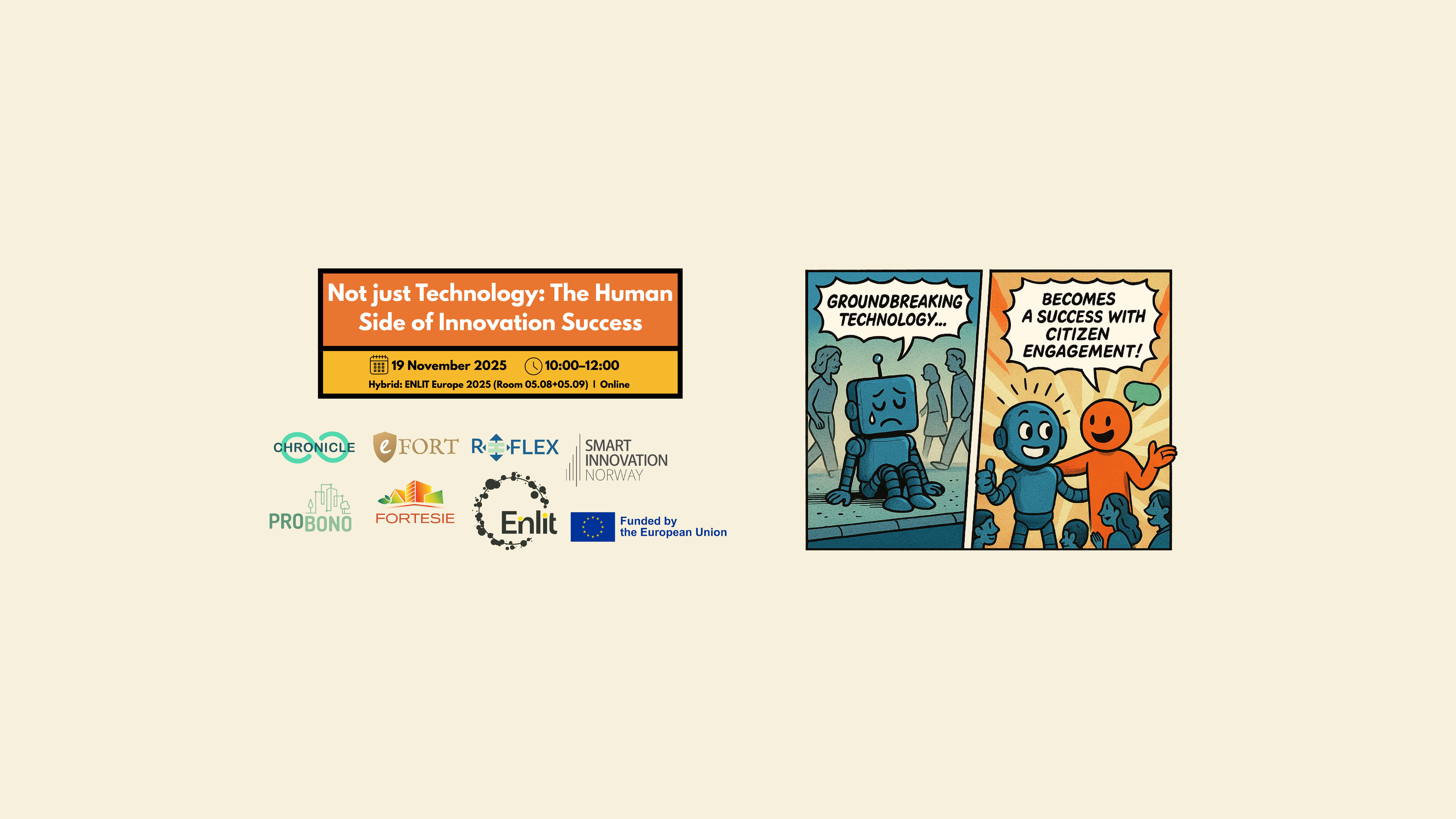 Not Just Technology: The Human Side of Innovation Success (Hybrid Workshop at ENLIT Europe 2025) banner