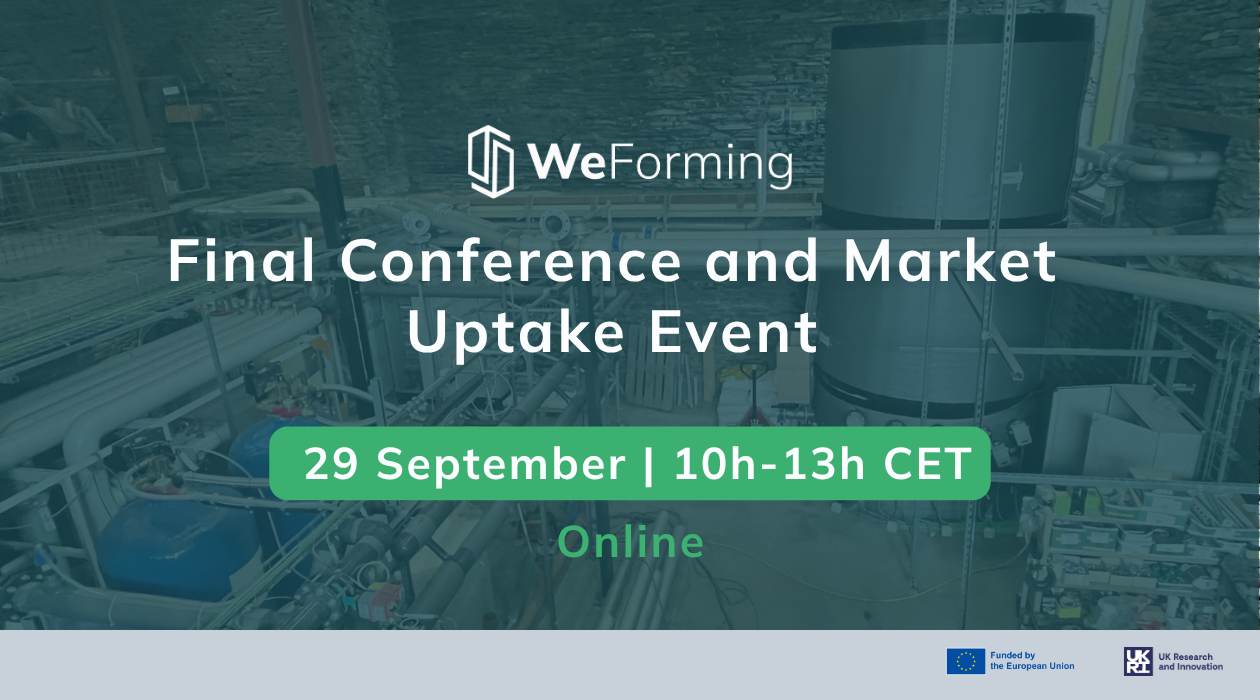 WeForming Final Conference & Market Uptake Event banner