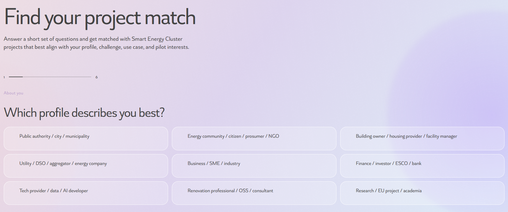 Smart Energy Cluster launches new Matchmaking Quiz to connect projects and foster collaboration banner